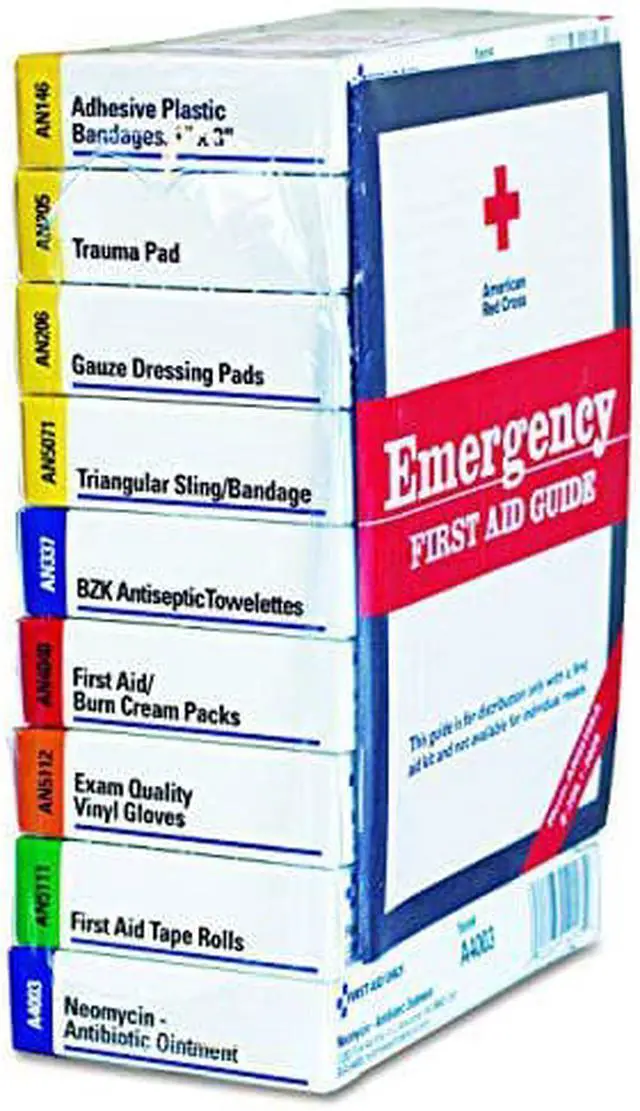 Alt view image 9 of 10 - First Aid Only ANSI Compliant 10 Person First Aid Kit Refill 63-Pieces 740010