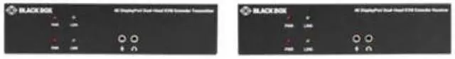 Alt view image 4 of 8 - Black Box KVX Series KVXLCDPF-200 KVM Extender over Fiber - 4K, Dual-Head, DisplayPort, USB 2.0, Serial, Audio, Local Video