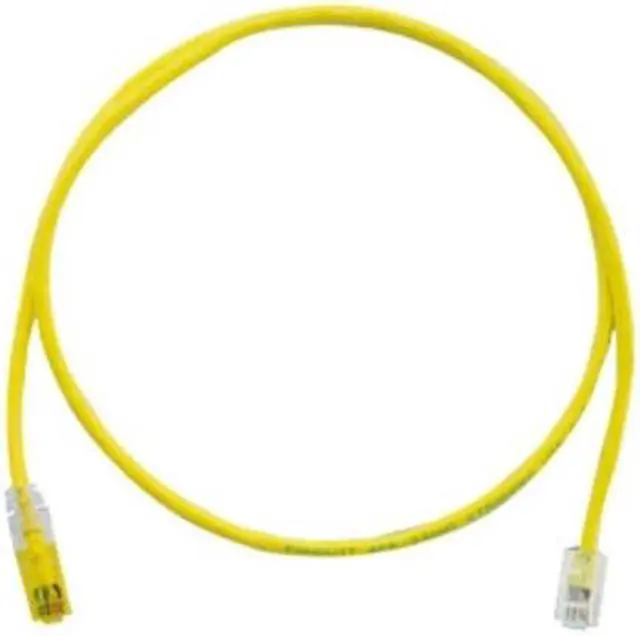 Alt view image 3 of 7 - Panduit UTPSP7YLY Cat6 UTP Network Patch Cable, 7 Ft Yellow