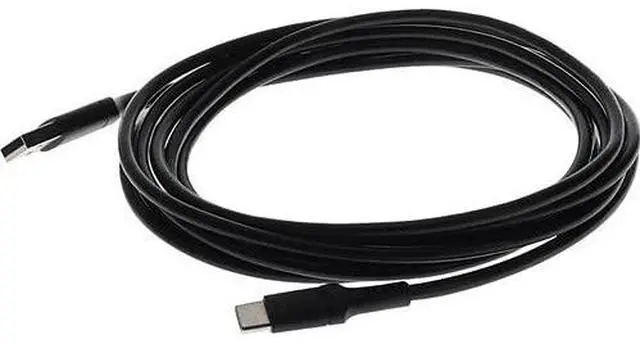 Alt view image 4 of 9 - AddOn 9.8ft USB-C to USB 2.0 A MM Sync and Charge Black Cable USBC2USB3MB