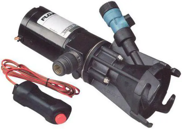 Alt view image 5 of 10 - FLOJET PORTABLE SELF-PRIMING RV MACERATOR WASTE PUMP KIT 18555000A