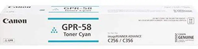 Alt view image 6 of 7 - Canon GPR-58 Original Toner Cartridge - Cyan - Laser - 18000 Pages - 1 Each