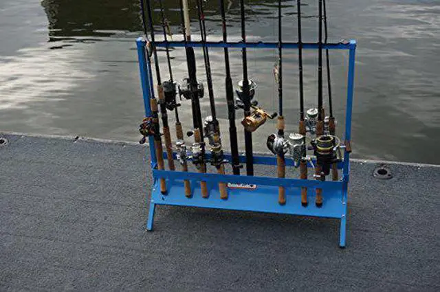 Alt view image 12 of 14 - viking solutions fishing rod rack for 22 rods, multicolor