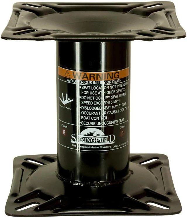 Alt view image 3 of 5 - Springfield Marine 1561105 Economy Fixed Height Pedestal - 7"