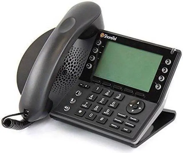 Alt view image 10 of 12 - Shoretel IP 485G IP485G VoIP POE black business gigabit telephone phone