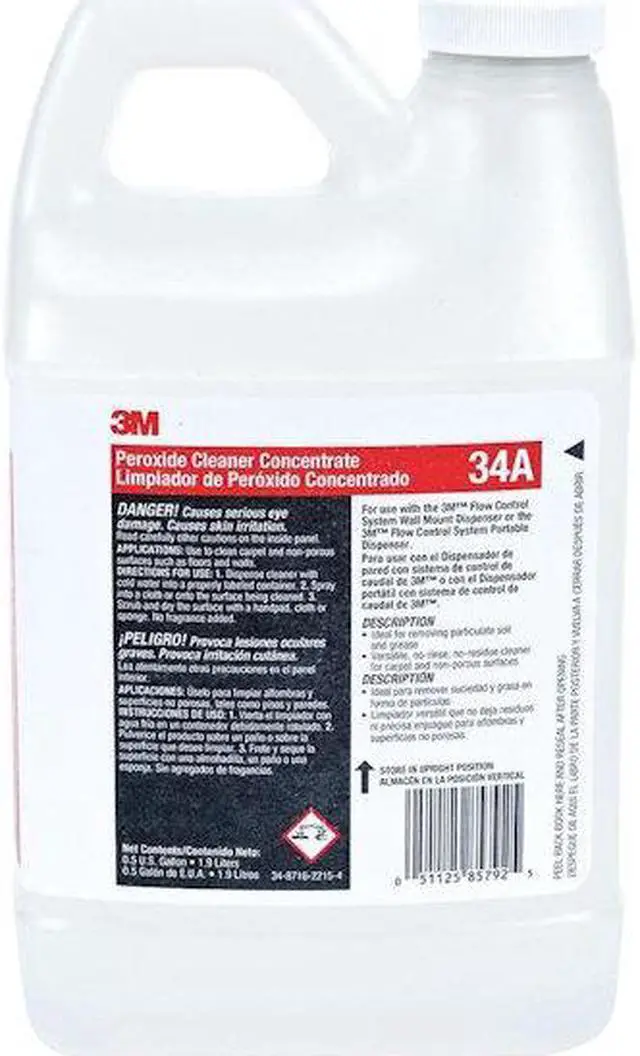 Alt view image 7 of 7 - 3M 34A Peroxide Cleaner, 0.5 gal. Jug