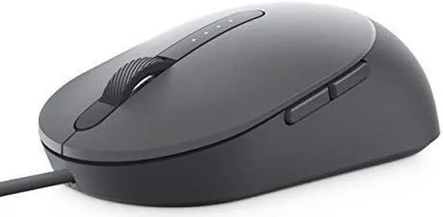 Alt view image 6 of 13 - DELL MS3220 Laser Wired Mouse Titan Gray