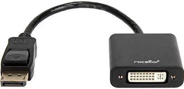 Alt view image 4 of 8 - Rocstor DisplayPort/DVI Video Cable Y10A230B1