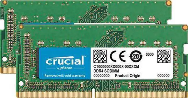 Alt view image 13 of 20 - Crucial 64GB (2 x 32GB) DDR4 2666 (PC4 21300) Unbuffered Memory for Apple Model CT2K32G4S266M