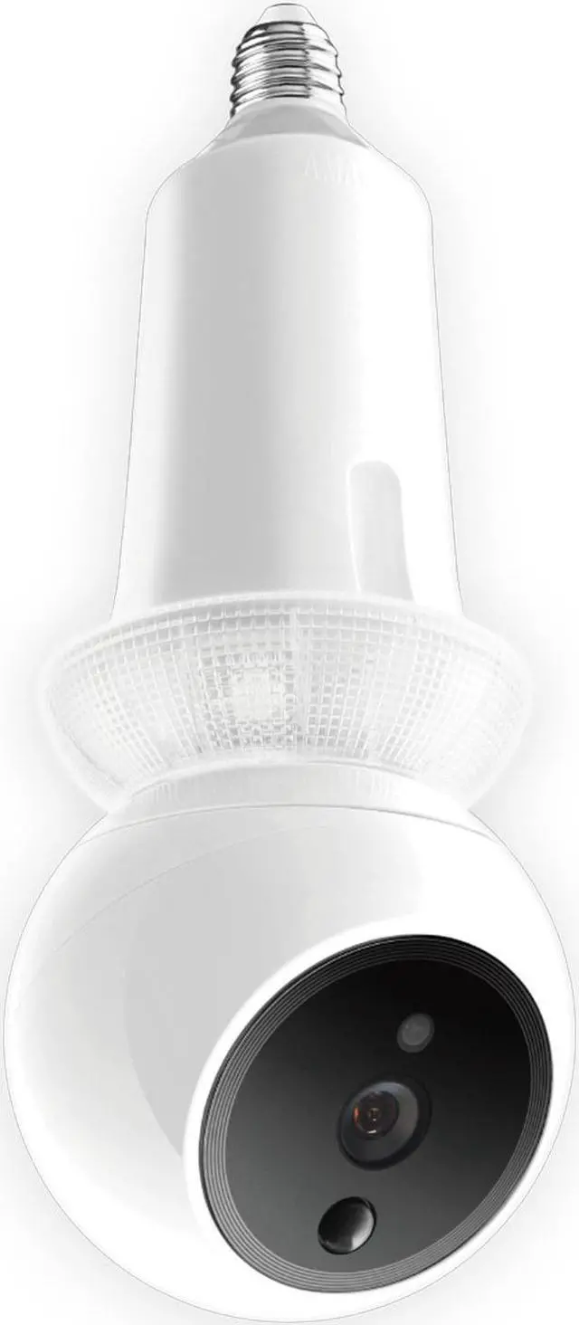 Alt view image 9 of 15 - Amaryllo Zeus: 360° Light Bulb security Camera 1080p with Night Vision, 256-bit Military Grade Encryption, 2-Way Audio, Unlimited Cloud storage, Motion Detection, Phone App, Human voice greetings