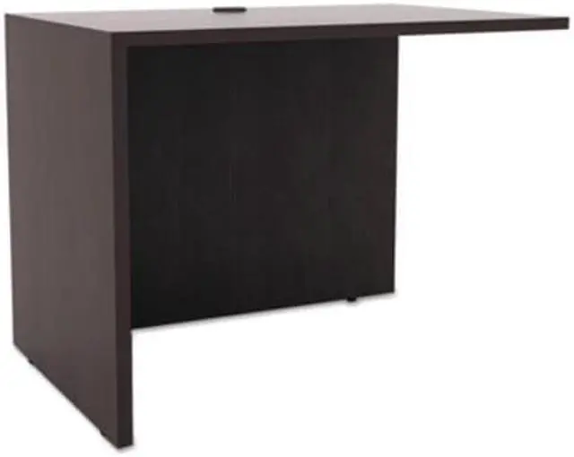 Alt view image 3 of 18 - Alera Valencia Series Reversible Return/Bridge Shell, 35w x 23 5/8d, Espresso