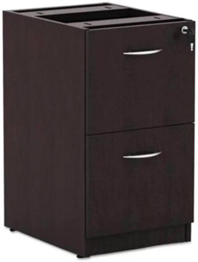 Alt view image 2 of 16 - Alera Valencia File/File Drawer Full Ped, 15 5/8 x 20 1/2 x 28 1/2, Espresso