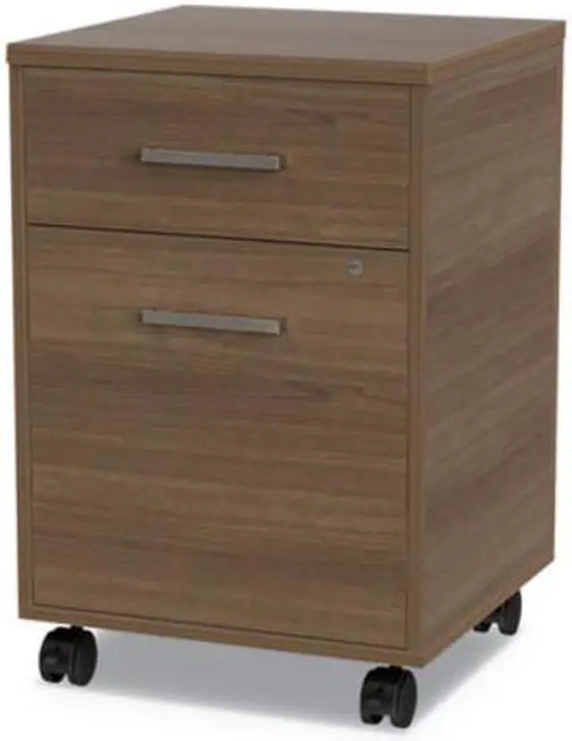 Alt view image 7 of 7 - Linea Italia® Urban Mobile File Pedestal 16w x 15 1/4d x 23 3/4h Natural Walnut