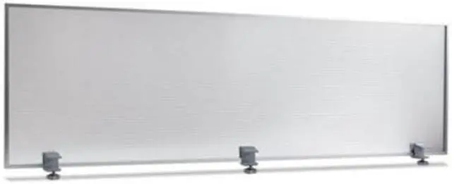 Alt view image 12 of 20 - Polycarbonate Privacy Panel, 65w X 18h, Silver