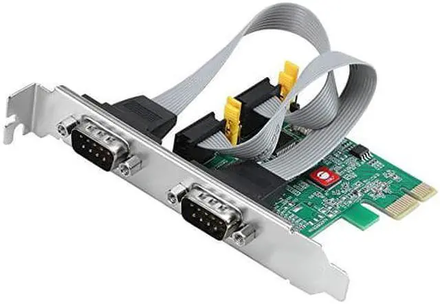 Alt view image 5 of 6 - SIIG 2 Port DP Cyber RS-232 2S PCIe Card - 250Kbps - ASIX AX99100 Chipset - PCI Express Base Specification 2.0 Compliant