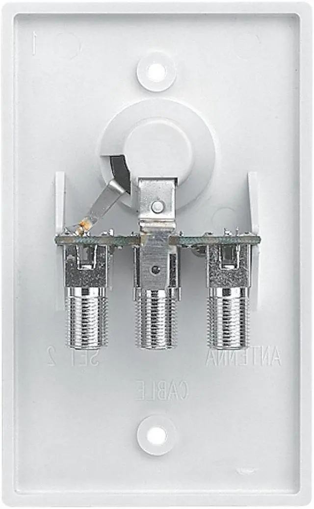 Alt view image 5 of 6 - RV Motorhome Trailer 12 Volt DC Power Receptacle With PolyFuse In Flush Mounted Wall Plate, White