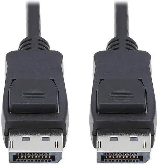 Alt view image 9 of 17 - Tripp Lite 15ft DisplayPort 1.4 Cable w/ Latching Connectors M/M Black P580015V4