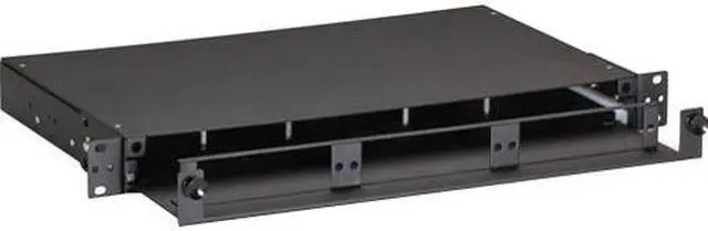 Alt view image 6 of 9 - FIBER ENCLOSURE - RACKMOUNT, 1U, NON-LOCKING, 3-SLOT ADAPTER, GSA, TAA, 45 DAY S