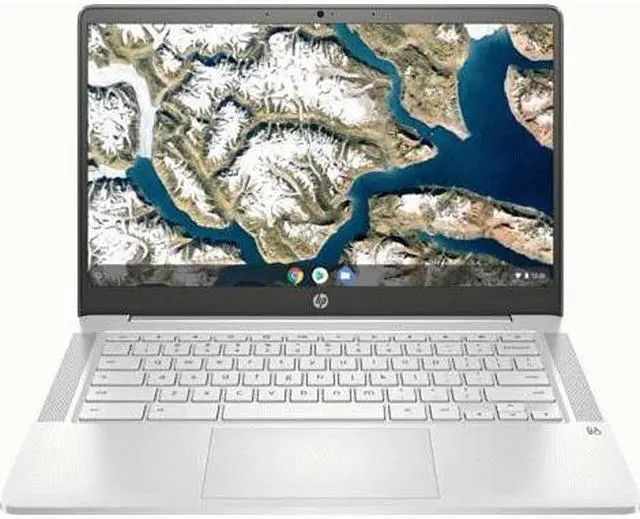 Alt view image 4 of 9 - HP Chromebook 14a-na0010ds 14" HD Touch Laptop Intel Celeron N4020 1.1 GHz up to 2.8 GHz 4GB LPDDR4-2400 SDRAM 128GB eMMC Intel UHD Graphics 600 Chrome OS - 9PF29UA