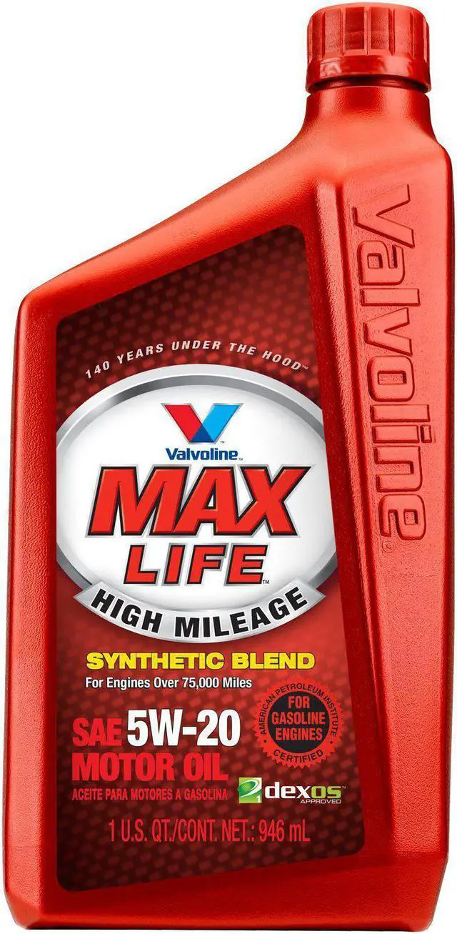 Alt view image 2 of 2 - VALVOLINE 609506 Maxlife Engine Oil, Synthetic Blend, 5W-20, 1 Qt