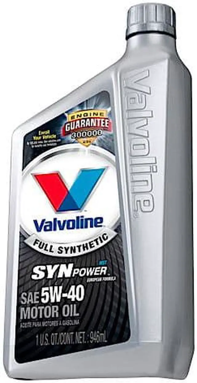 Alt view image 3 of 3 - Valvoline Full Synthetic Engine Oil, 32 oz. Bottle, SAE Grade: 5W-40, Amber