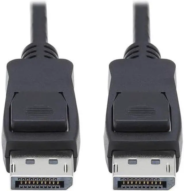 Alt view image 11 of 17 - Tripp Lite 15ft DisplayPort 1.4 Cable w/ Latching Connectors M/M Black P580015V4