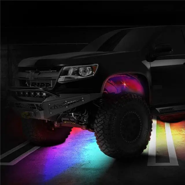 Alt view image 5 of 10 - RS6PRGBW - ColorSMART 6-Pod RGB+W LED Rock Light Kit (RGB+White Multi-Color)