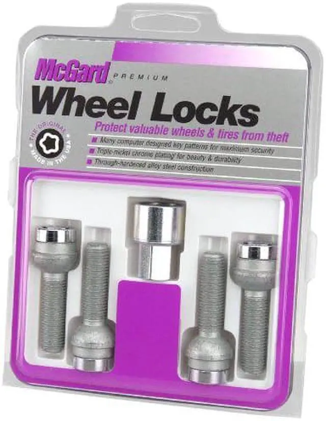 Alt view image 11 of 14 - McGard 28174 Chrome Bolt Style Radius Seat Lock Bolt Set (M14 x 1.5)