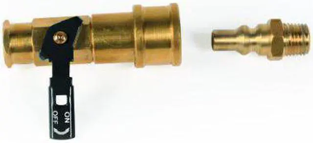 Alt view image 4 of 5 - camco propane quick connect kit  valve & full flow plug, additional safety shut off for use with lowpressure propane systems, easy install 59853