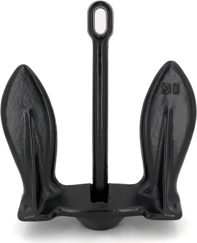 Alt view image 2 of 3 - Greenfield 915-E Economy Navy Anchor - Black, 15 lb.