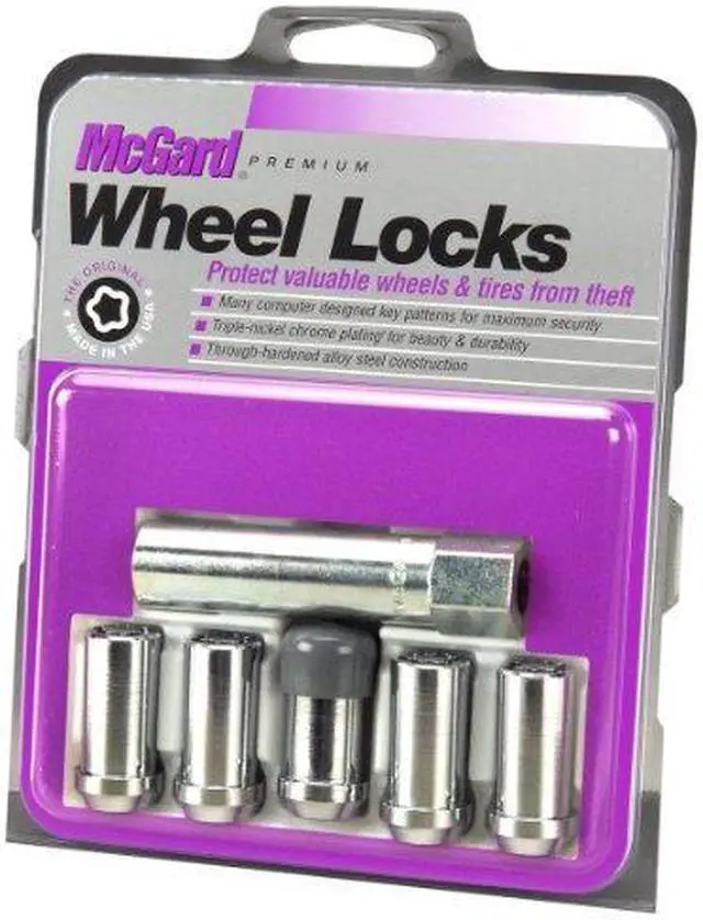 Alt view image 13 of 14 - McGard 25540 Chrome Tuner Style Cone Seat Wheel Lock Set (1/2"-20)