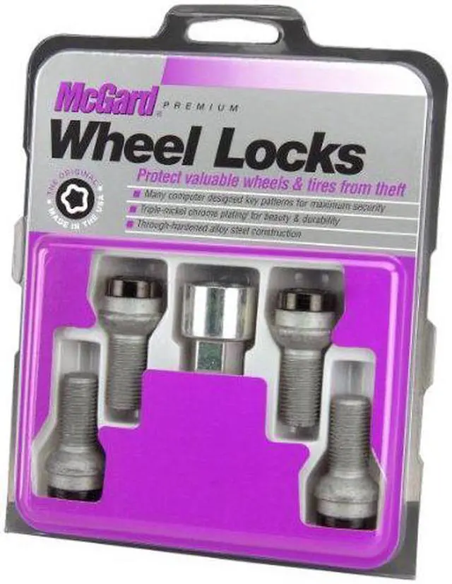 Alt view image 14 of 14 - McGard 28318 Black Chrome Bolt Radius Seat Wheel Lock Set - M14x1.5 (17mm)