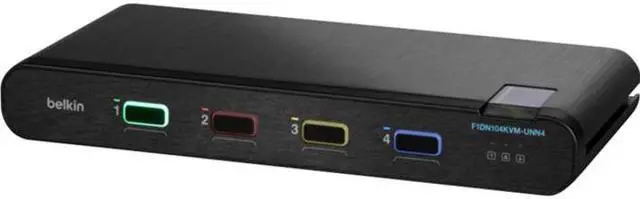 Alt view image 3 of 4 - Belkin Universal Secure KVM Switch 4-Port Single Head No CAC F1DN104KVMUNN4