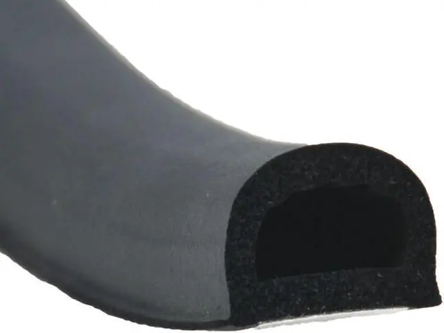 Alt view image 3 of 5 - AP PRODUCTS 018-318 AP Products 018-318 "D" Seal with PSA Tape - 3/4" x 1/2" x 50, Black