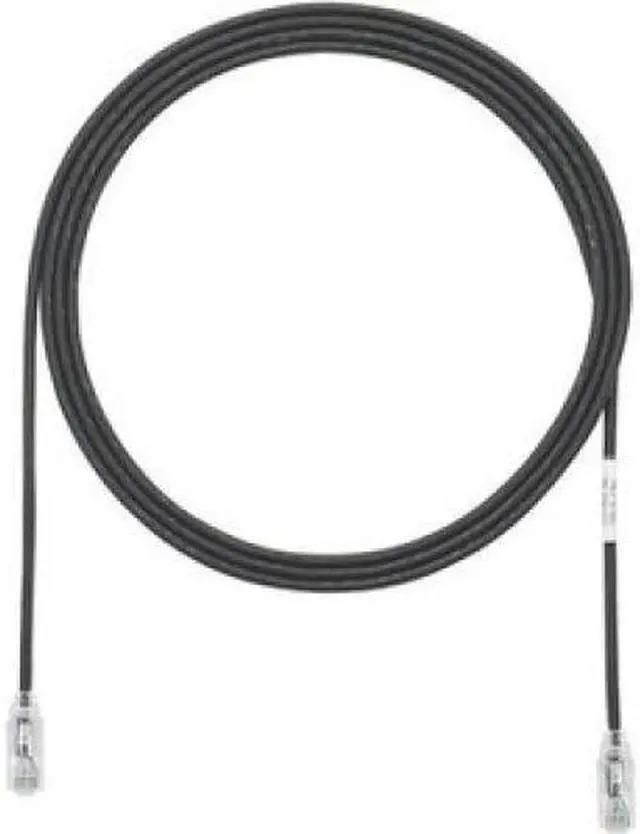Alt view image 2 of 4 - Panduit UTP28SP8INBL 8 in. Cat 6 Black Network Ethernet Cable