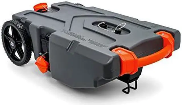 Alt view image 14 of 16 - Camco 39004 Rhino Portable 28 Gallon RV Waste Tank Holding Hose and Accessories