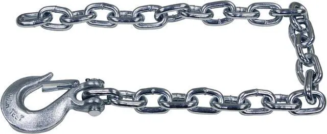 Alt view image 9 of 13 - BUYERS PRODUCTS 11275 Safety Chain,Silver,3/8" Sz,2-3/64"W