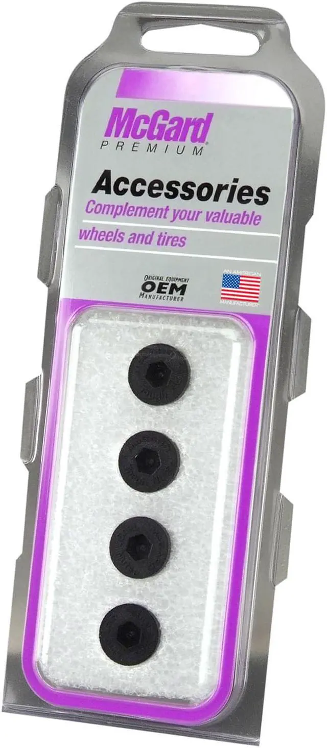 Alt view image 9 of 14 - McGard 70002 Black Nylon Caps (Set of 4) - For use with Racing Lug Nuts