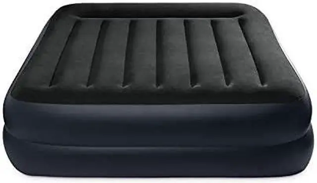Alt view image 13 of 20 - Intex 64123ED Dura Beam Plus Pillow Raised Air Mattress w/ Built in Pump, Queen