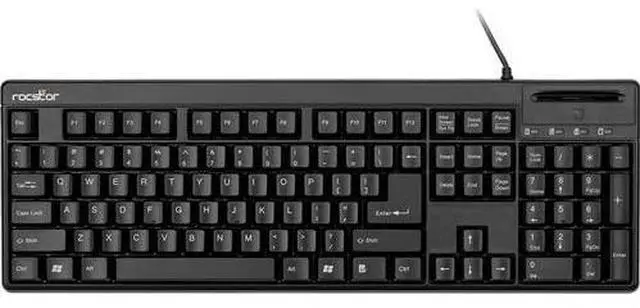 Alt view image 9 of 19 - Rocstor KS20T Keyboard with Smartcard Reader