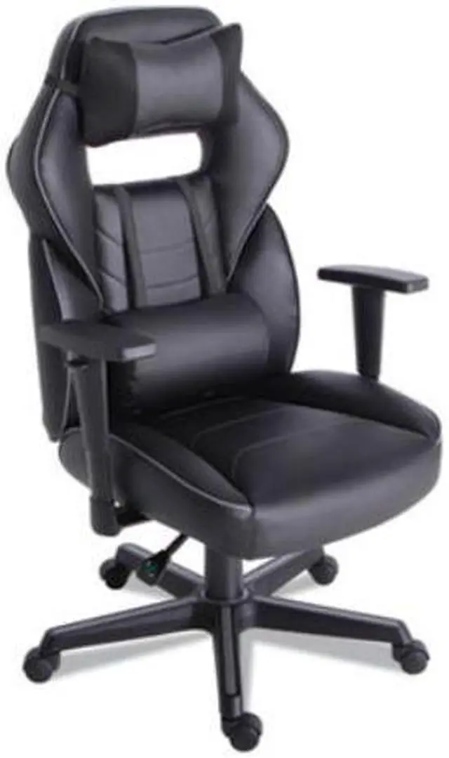 Alt view image 2 of 2 - Alera Racing Style Ergonomic Gaming Chair Black/Gray BT51593GY
