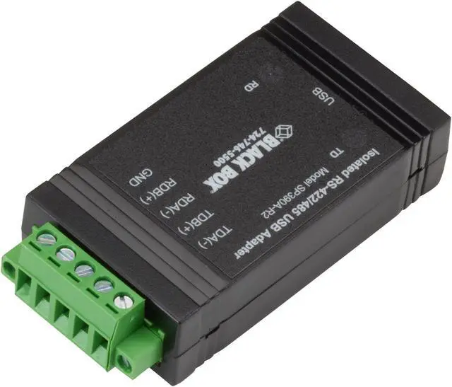 Alt view image 4 of 10 - Black Box USB to RS422-485 Converter with Opto-Isolation