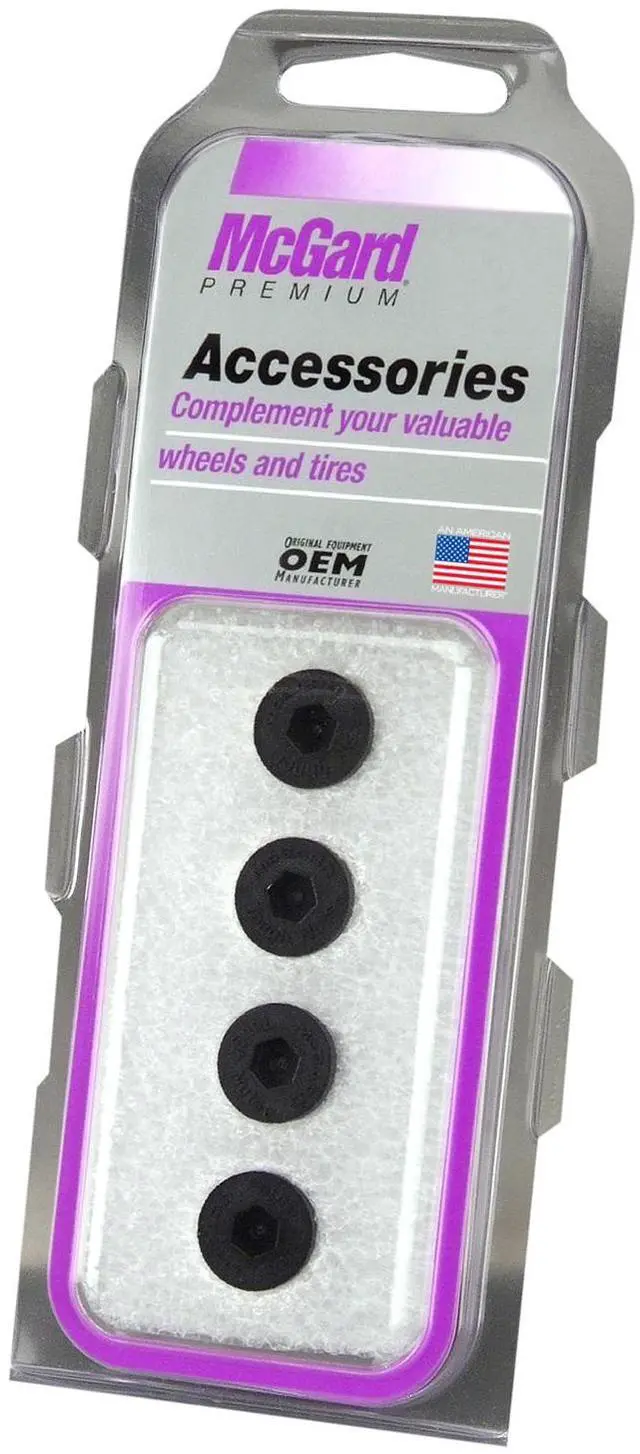 Alt view image 12 of 14 - McGard 70002 Black Nylon Caps (Set of 4) - For use with Racing Lug Nuts