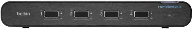 Alt view image 3 of 5 - Belkin 2nd Gen Secure KVM Switch 4-Port Single Head w/ CAC F1DN104KVMUN4