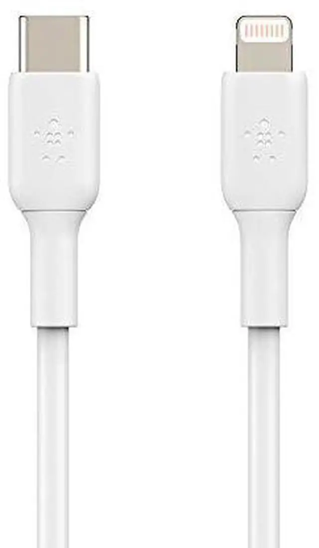Alt view image 8 of 20 - BELKIN CAA003bt1MWH White BOOST CHARGE USB-C Cable with Lightning Connector