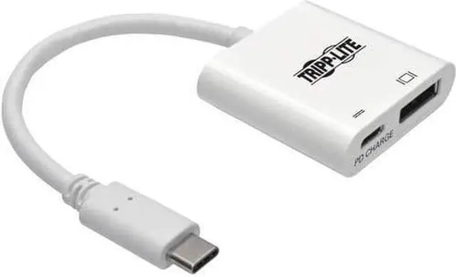 Alt view image 2 of 4 - Tripp Lite USB C to DisplayPort Adapter Cable w Equalizer 8K 60W Charging
