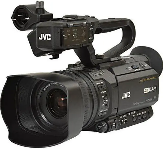 Alt view image 15 of 15 - JVC GY-HM250 12.4MP 4K UHD Camcorder with FHD Live Streaming, 12x Optical Zoom