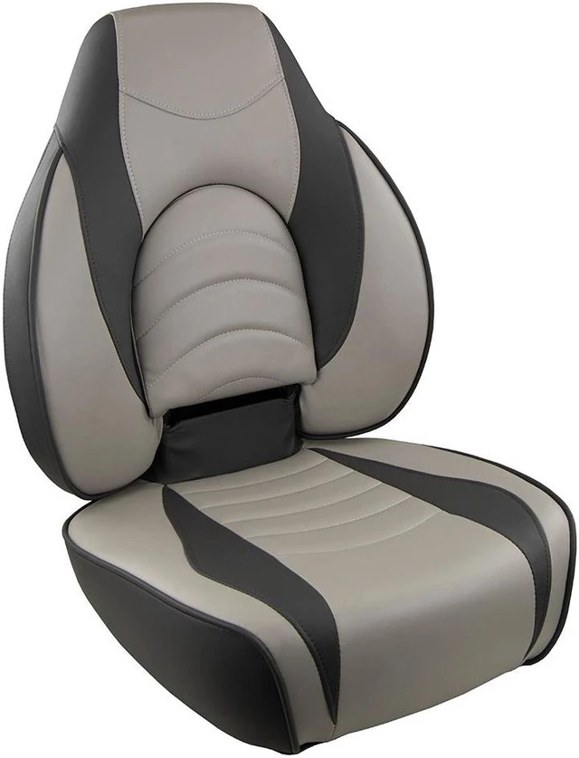 Main image of Springfield Marine 1780238 Deluxe Fish Pro High Back Seat - Charcoal/Grey