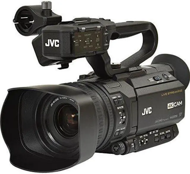 Alt view image 7 of 7 - JVC GY-HM250SP Ultra 4K HD 4KCAM Professional Sports Production Camcorder with Top Handle Audio Unit