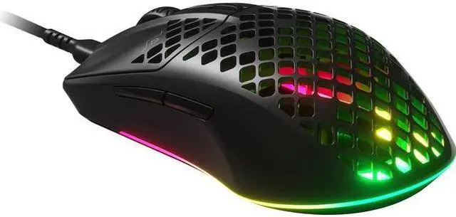Alt view image 3 of 9 - SteelSeries Aerox 3 Wireless 2022 Edition 62608 Snow 6 Buttons 2.4GHz / Bluetooth 5.0 Optical Gaming Mouse